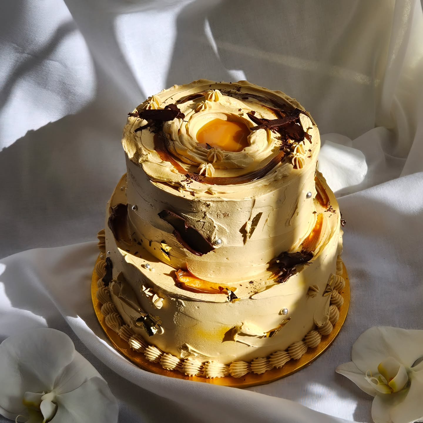 Artistic Brushstroke Cake