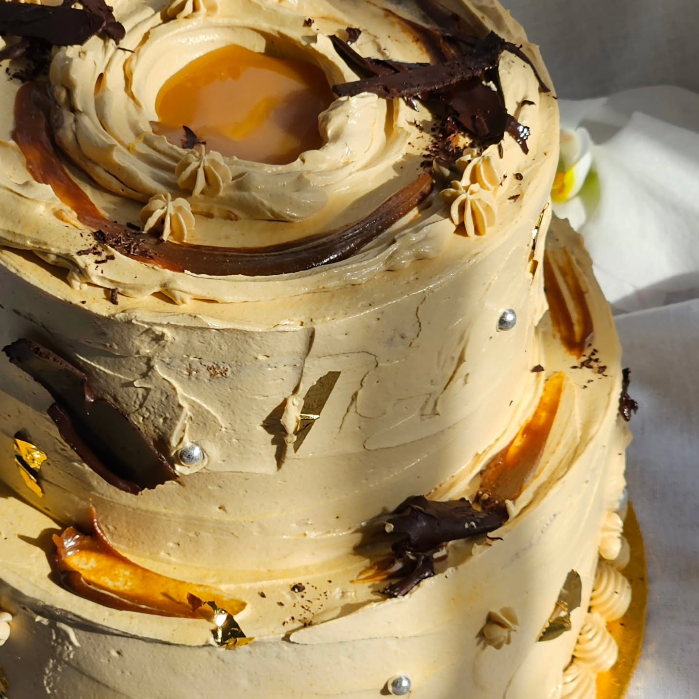 Artistic Brushstroke Cake
