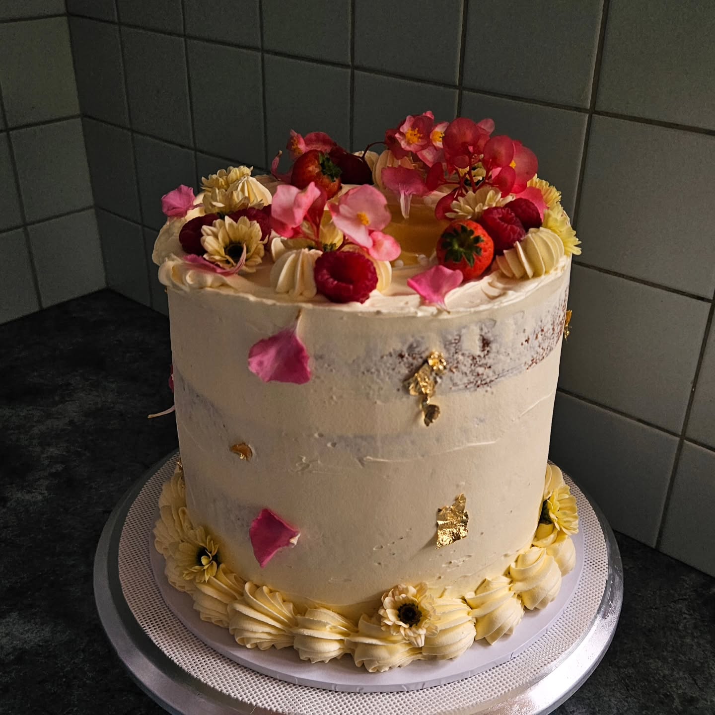 Artistic Brushstroke Cake